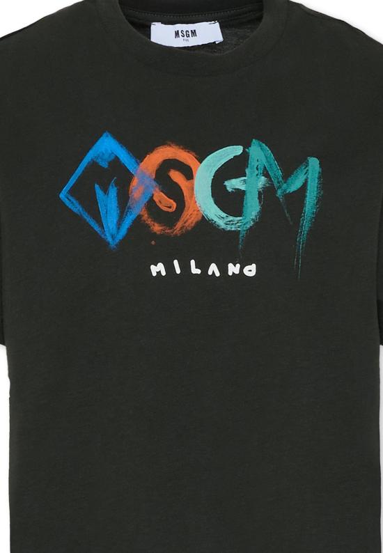 25FW [키즈] 엠에스지엠 티셔츠 F5MSJBTH249 MS040 BLACK - MSGM