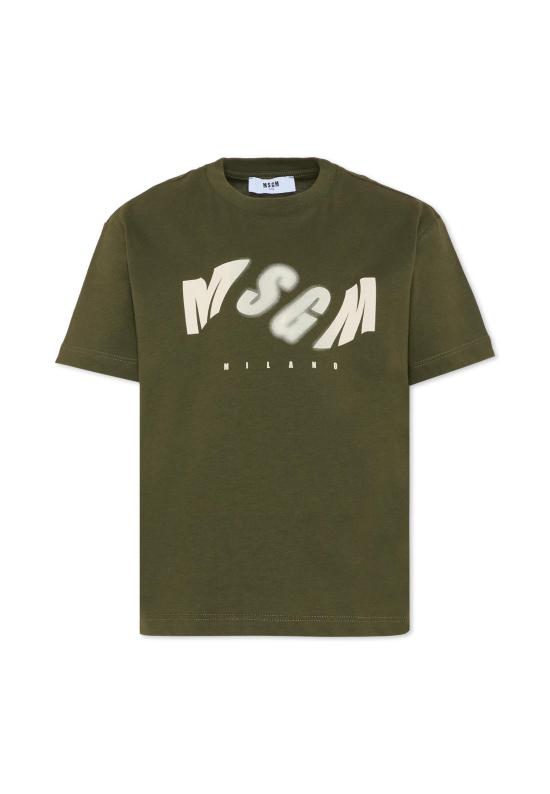 25FW [키즈] 엠에스지엠 티셔츠 F5MSJBTH299 082 GREEN