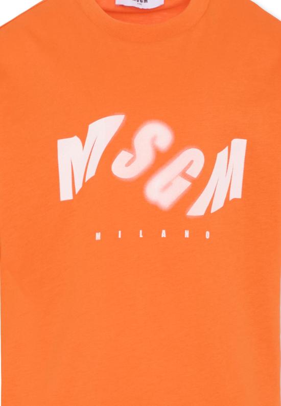 25FW [키즈] 엠에스지엠 티셔츠 F5MSJBTH299 030 ORANGE - MSGM