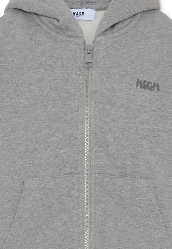 25FW [키즈] 엠에스지엠 트레이닝 상의 F5MSJUZH002 104 GREY - MSGM