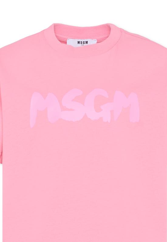 25FW [키즈] 엠에스지엠 티셔츠 F5MSJUTH011 MS038 PINK - MSGM