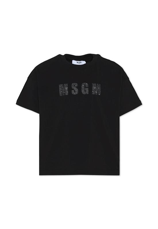 25FW [키즈] 엠에스지엠 티셔츠 F5MSJGTH141 110 BLACK