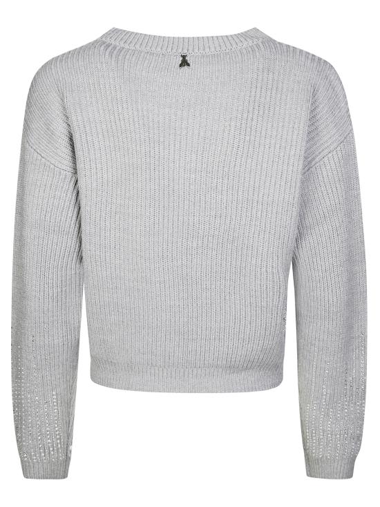 25FW [키즈] 파트리지아페페 가디건 7K0059 K277 S738 GREY KNIT GRIGIO - PATRIZIA PEPE