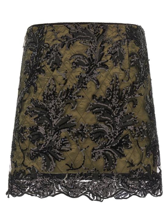 25FW 르 트윈스 스커트 GIULIALACEBLACKINGREEN - LE TWINS