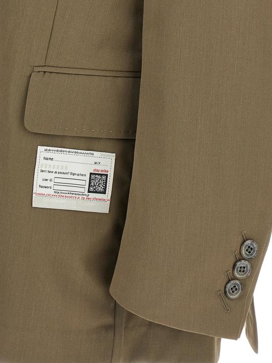25FW 메종 미하라 야스히로 수트 자켓 A15JK031KHAKI - MAISON MIHARA YASUHIRO