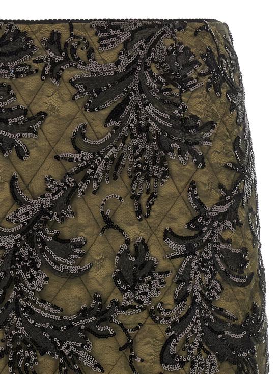 25FW 르 트윈스 스커트 MONILACEBLACKINGREEN - LE TWINS