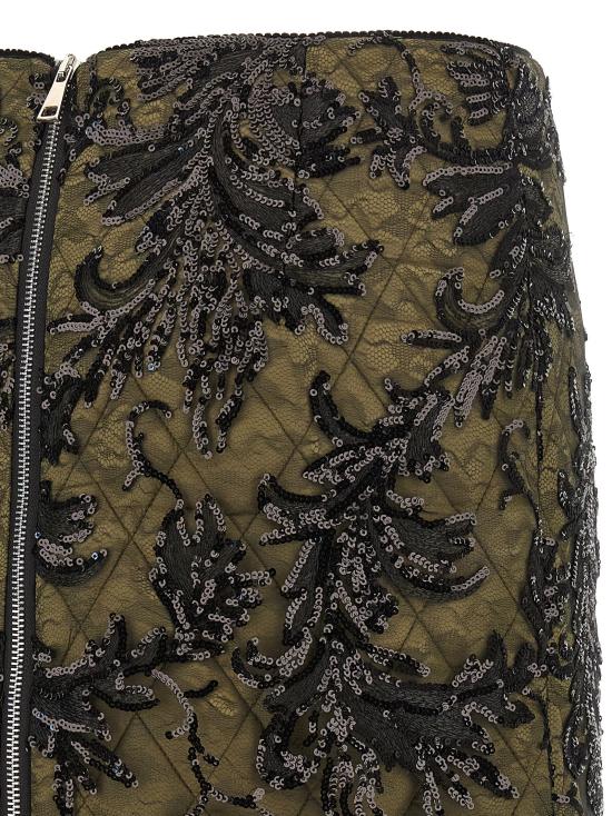 25FW 르 트윈스 스커트 MONILACEBLACKINGREEN - LE TWINS