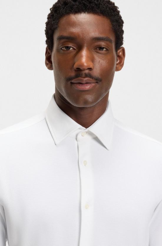 25FW 보스 긴팔 셔츠 50545163 10268245 01 100 White - BOSS