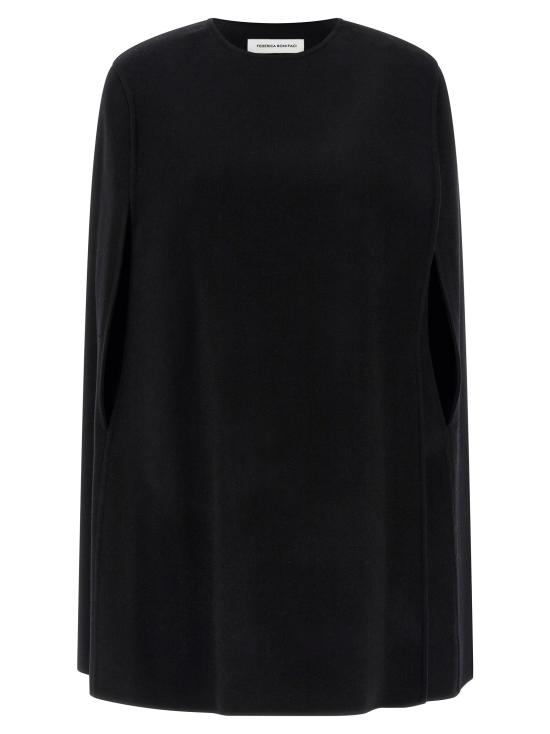 25FW 페데리카 보니파치 케이프 KA080035BLACK