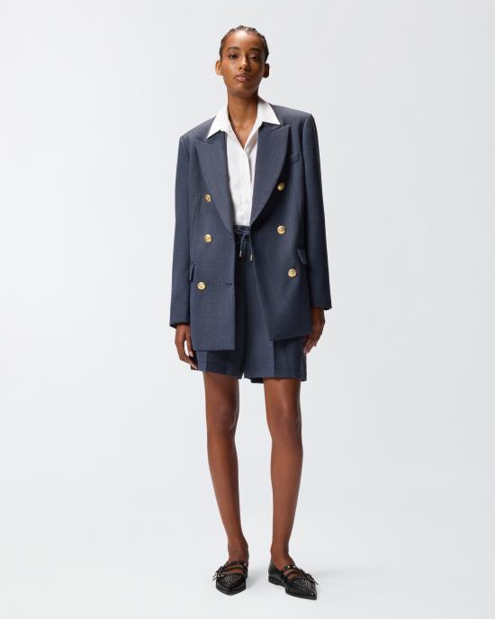 25FW 핑코 수트 자켓 105617A2SN G02 Blu eclissi totale - PINKO