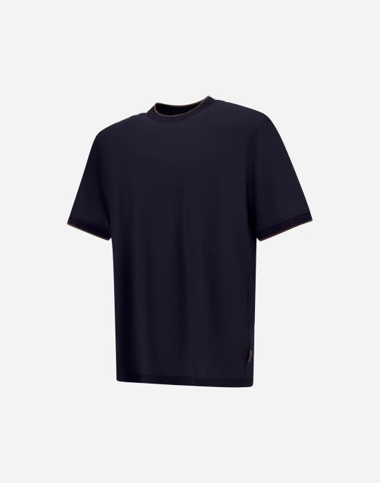 25FW 에르노 반팔 티셔츠 JG000244U520689200 Blue - HERNO