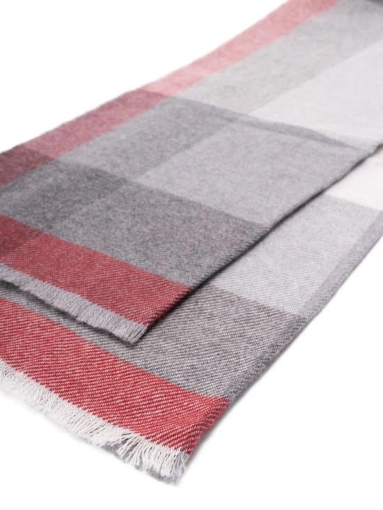 25FW 브루넬로 쿠치넬리 울&캐시미어 트윌 체크 스카프 MSC666AGCTH57 Grey - BRUNELLO CUCINELLI