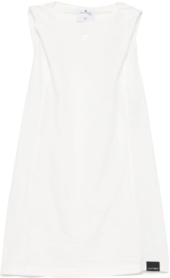  쿠레쥬 민소매 티셔츠 424JDE091JS01750001 WHITE