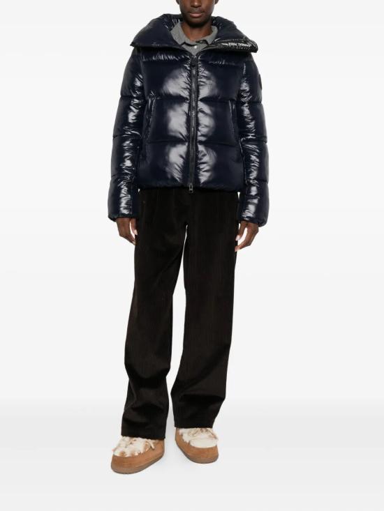 25FW 세이브더덕 숏패딩 D39370W LOVE21 90010 BLUE BLACK - SAVE THE DUCK