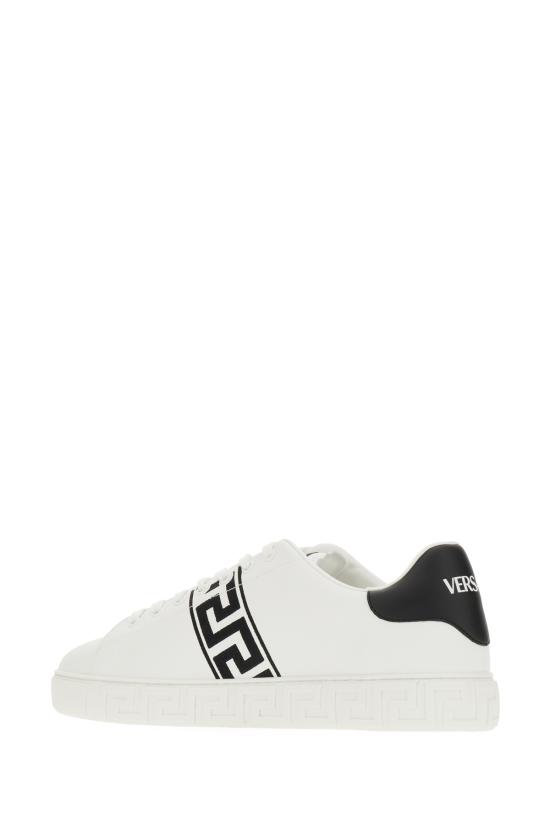 26SS 베르사체 그레카 로고 스니커즈 10144601A00776 2W020 WHITE BLK - VERSACE