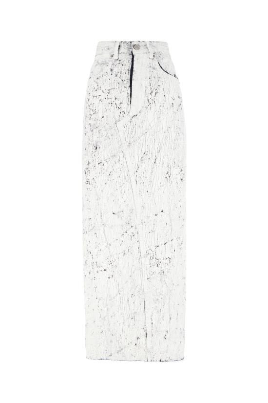 25SS MM6 메종마르지엘라 롱 스커트 S62MI0027M30028 961 WHITE