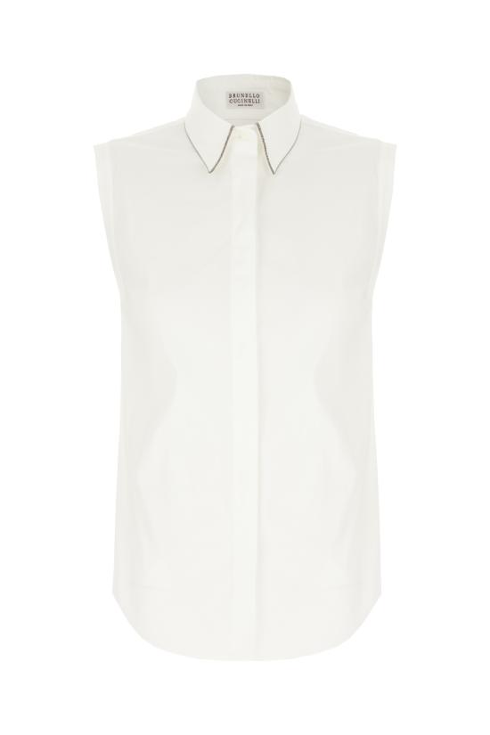 25FW 브루넬로 쿠치넬리 셔츠 M0091MA616 C159 Bianco