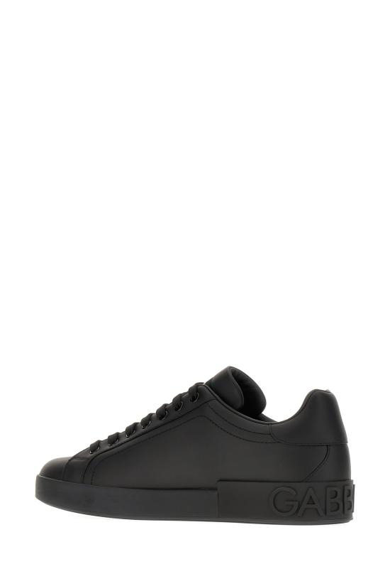 26FW 돌체앤가바나 카프스킨 포르토피노 스니커즈 CS1772A1065 80999 Nero - DOLCE & GABBANA