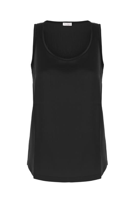 25FW 브루넬로 쿠치넬리 민소매 티셔츠 M0C59DE330 C101 Nero