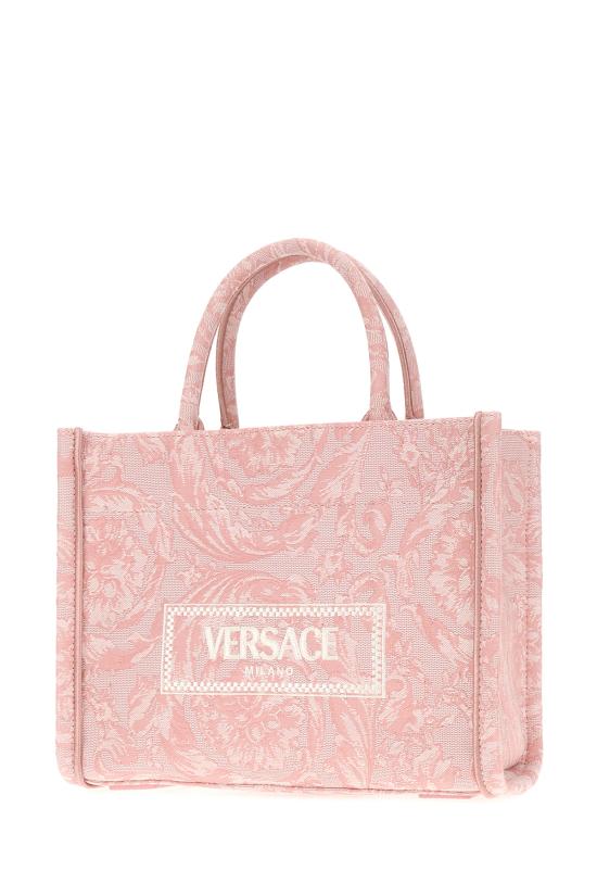 25SS 베르사체 토트백 10115641A09741 2PQ2V PALE PINK ENGLISH ROSE - VERSACE