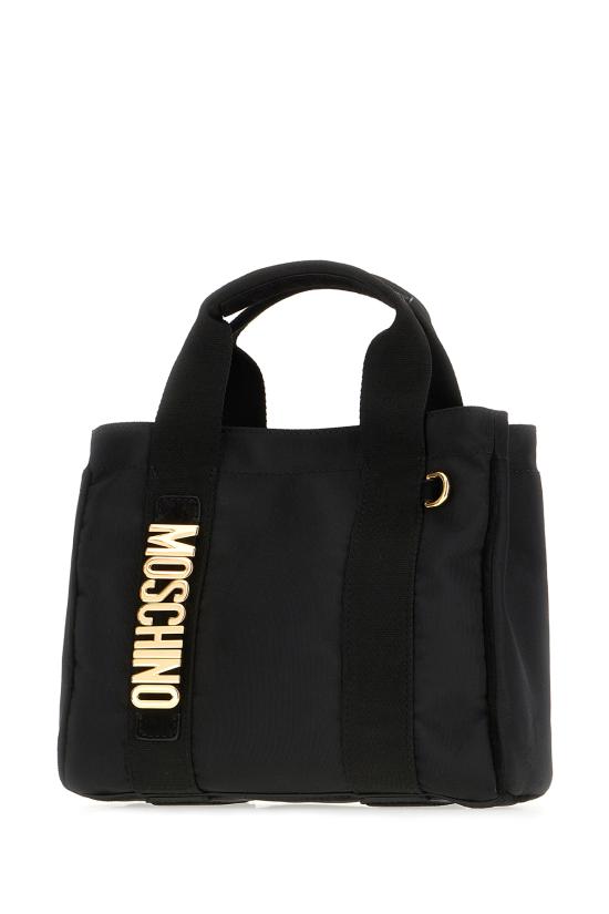 25FW 모스키노 토트백 MC4616PP1NO21 00B NERO NERO GALV ORO - MOSCHINO