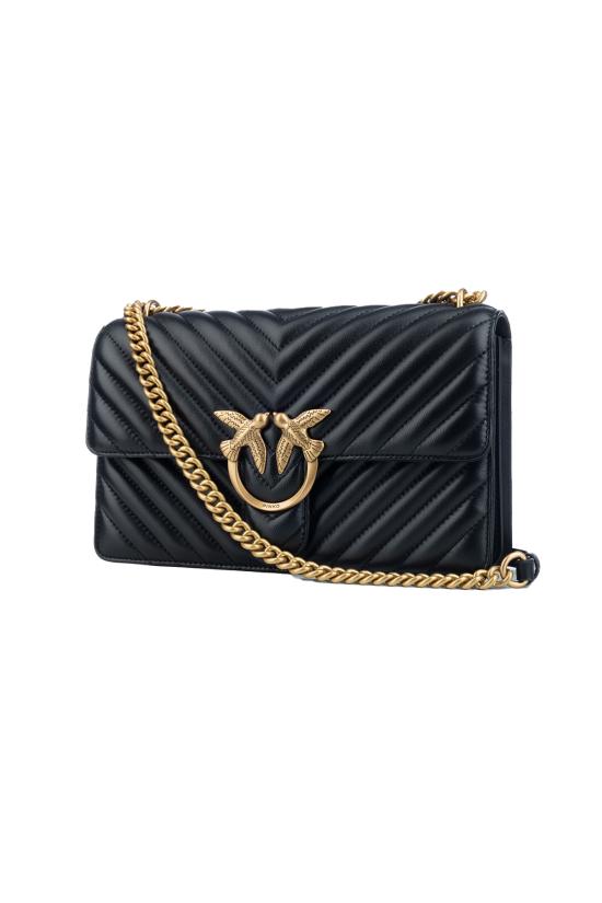 25FW 핑코 숄더백 100941A0GK Z99Q NERO ANTIQUE GOLD - PINKO