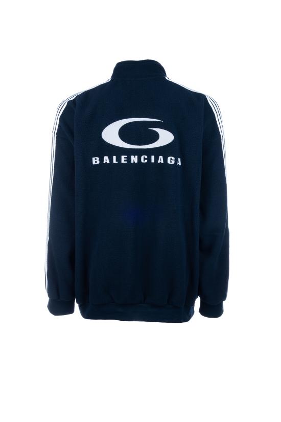 25FW 발렌시아가 후드 티셔츠 829406TRVJ9 8502 NAVY WHITE - BALENCIAGA