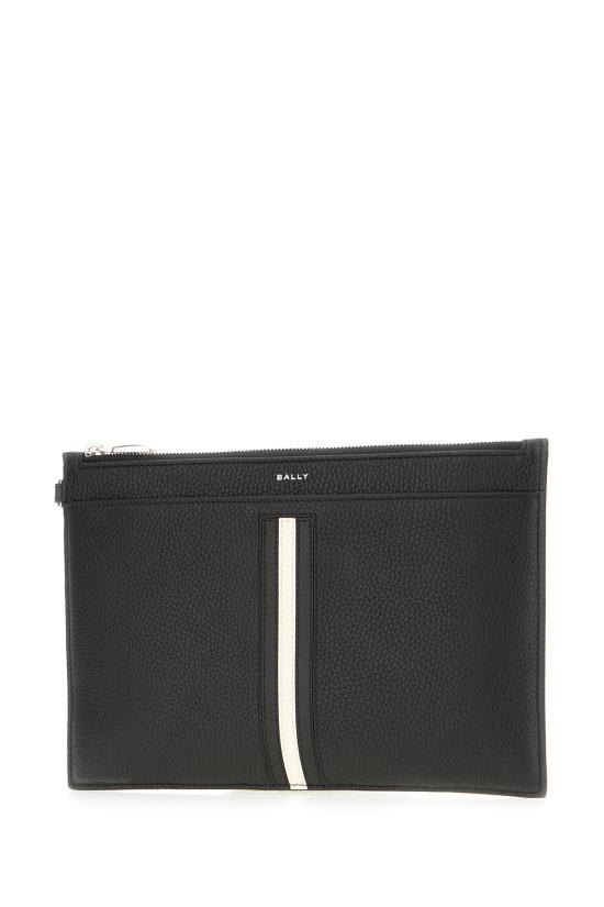 25FW 발리 클러치/파우치 MLN00LVT434 U901P BLACK PALLADIO - BALLY