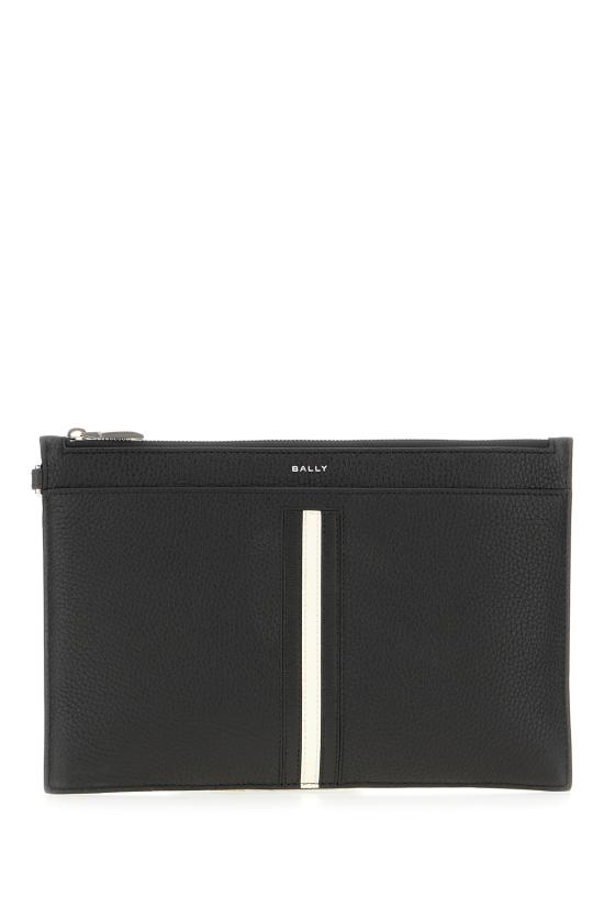 25FW 발리 클러치/파우치 MLN00LVT434 U901P BLACK PALLADIO