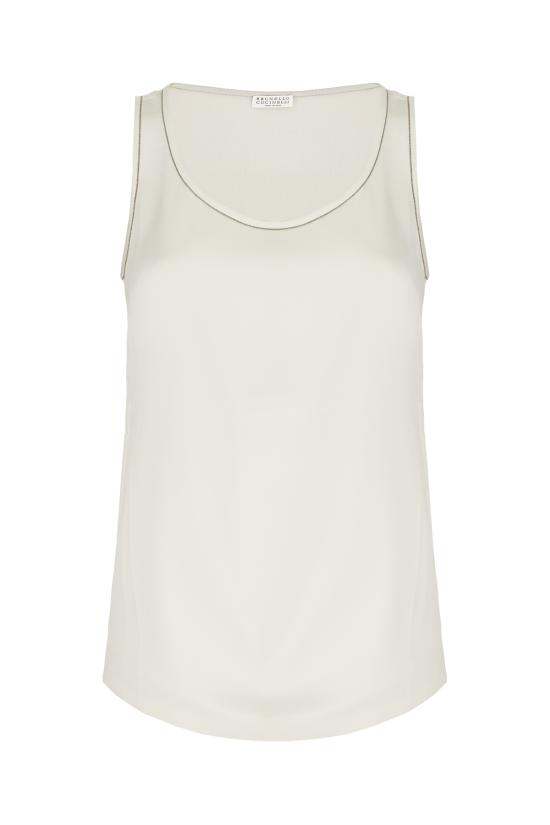 25FW 브루넬로 쿠치넬리 민소매 티셔츠 M0C59DE330 C600 Naturale