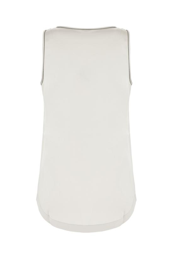 25FW 브루넬로 쿠치넬리 민소매 티셔츠 M0C59DE330 C4274 SILVER BEIGE - BRUNELLO CUCINELLI