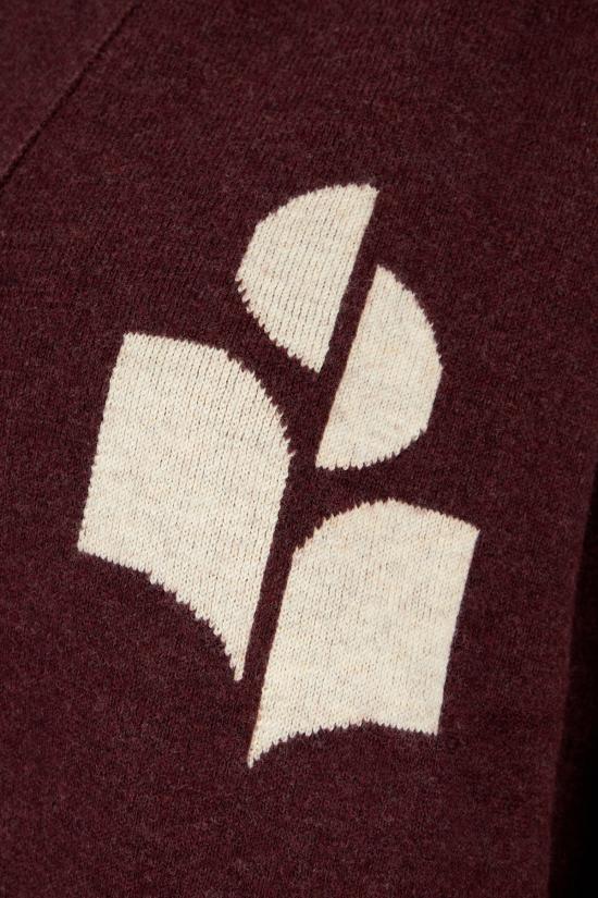 25FW 이자벨마랑에뚜왈 가디건 25PCA0097FAA1X05E 80BY BURGUNDY - ISABEL MARANT ETOILE