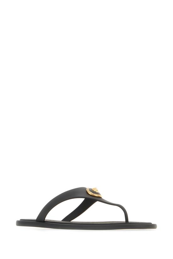 26SS 베르사체 뮬/슬리퍼 10162481A10983 1B00V BLACK GOLD - VERSACE