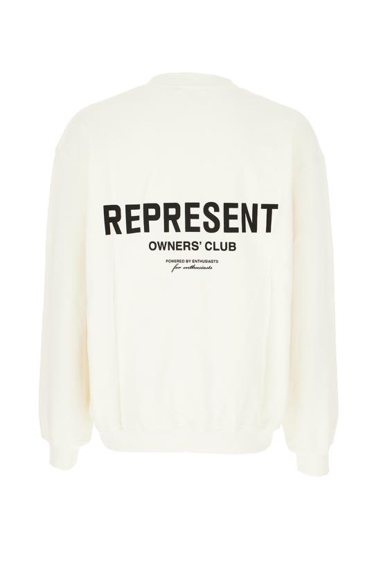 25FW 리프레젠트 후드 티셔츠 OCM41115 072 FLAT WHITE - REPRESENT