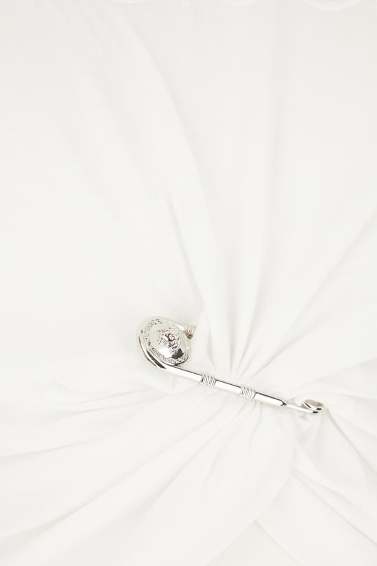 25SS 베르사체 반팔 티셔츠 10188981A13610 1W000 OPTICAL WHITE - VERSACE