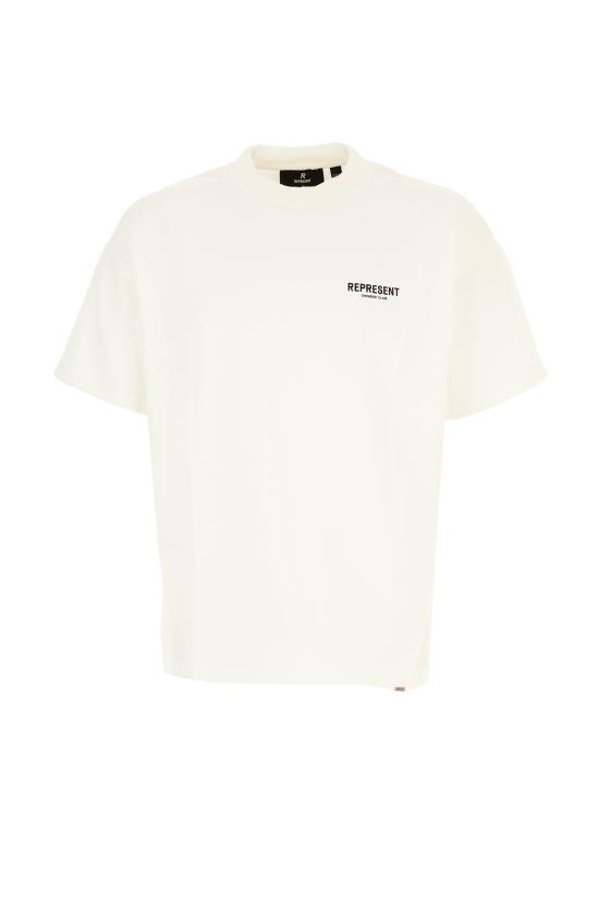 26SS 리프레젠트 반팔 티셔츠 OCM41114 072 FLAT WHITE