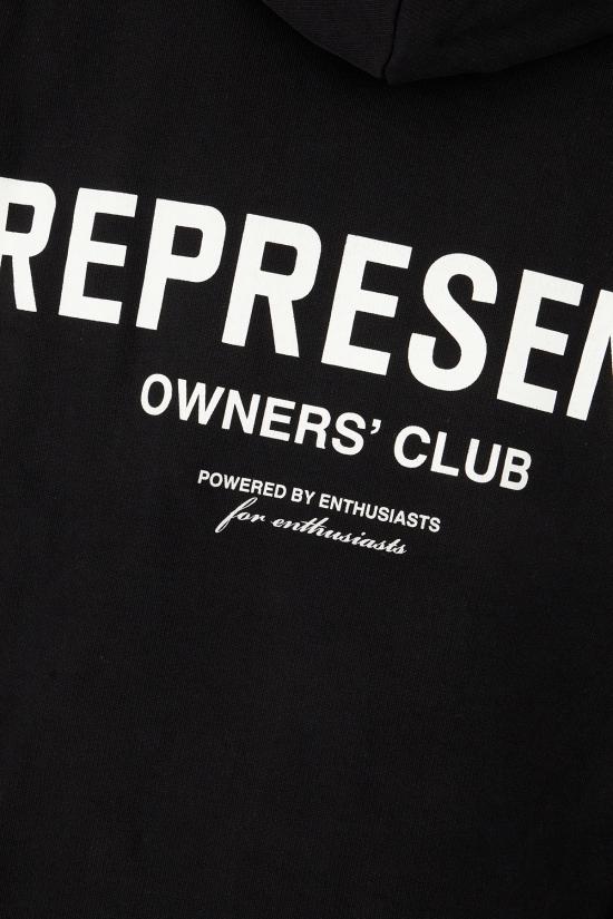 26SS 리프레젠트 후드 티셔츠 OCM41113 001 BLACK - REPRESENT