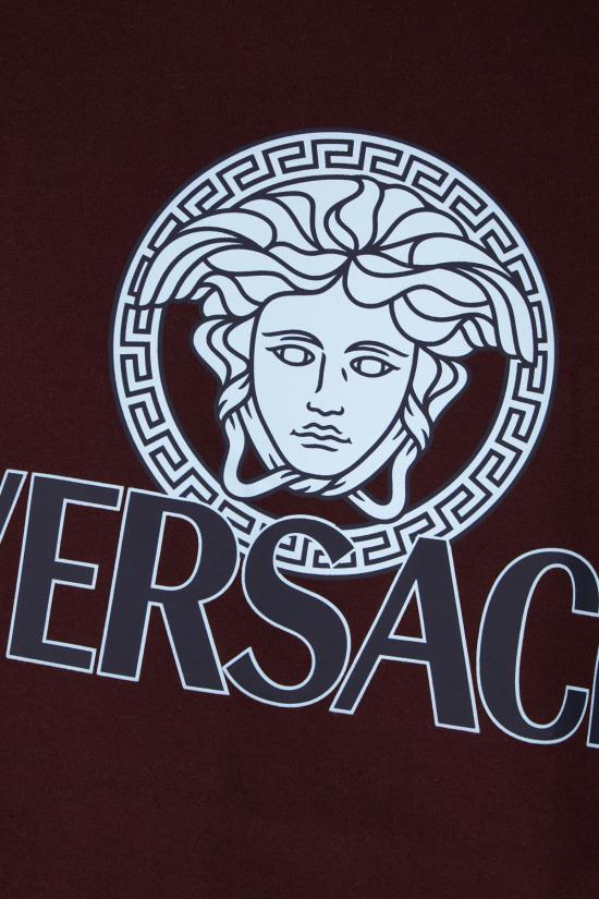 25SS 베르사체 반팔 티셔츠 10142261A10088 2LE00 DARK AUBERGINE - VERSACE