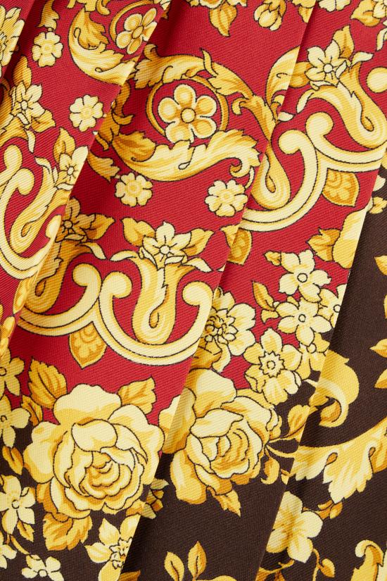 25FW 베르사체 스커트 10202951A15215 5R650 PARADE RED BLACK DARK BROWN - VERSACE