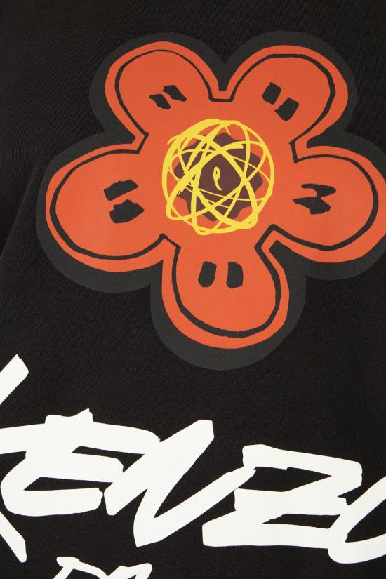 25FW 겐조 후드 티셔츠 FF65SW2524MC 99J BLACK - KENZO