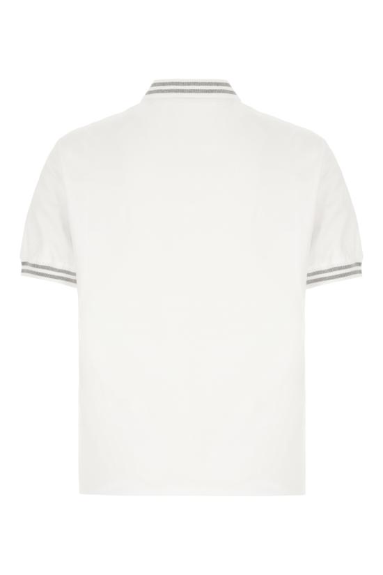 25FW 브루넬로 쿠치넬리 로고 자수 폴로 셔츠 M0B133940T C6159 WHITE - BRUNELLO CUCINELLI