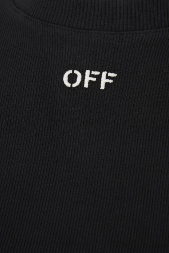 25FW 오프화이트 반팔 티셔츠 OWAA081C99JER004 1001 BLACK WHITE - OFF WHITE