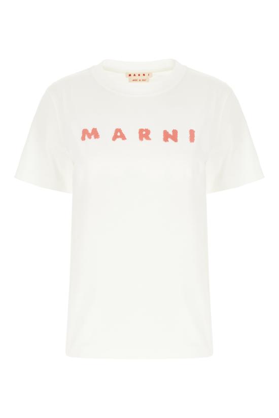 25FW 마르니 반팔 티셔츠 THJE0293P8USCX42 S1W01 LILY WHITE