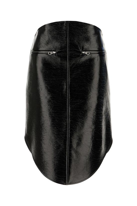 25FW 쿠레쥬 미디 스커트 325CJU303VY0014 9999 BLACK