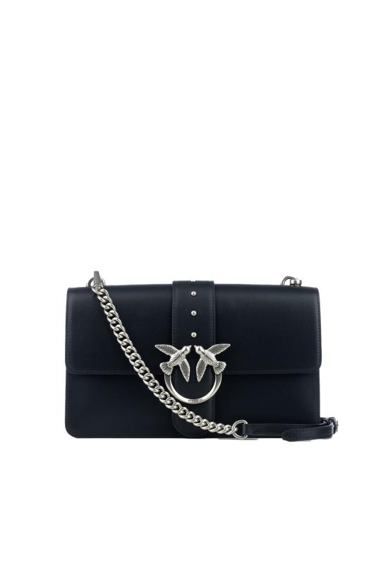 25FW 핑코 숄더백 105857A0F1 Z99O NERO OLD SILVER