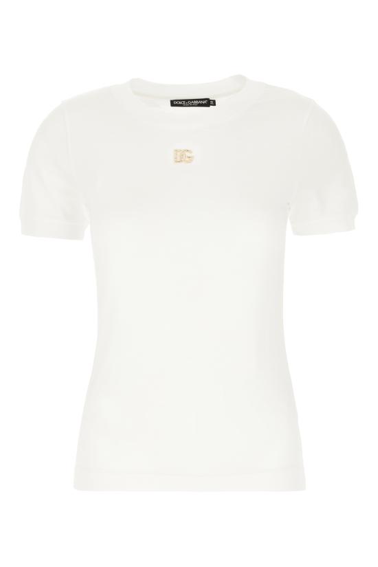 25SS 돌체앤가바나 반팔 티셔츠 F8N08ZGDCWQ W0800 BIANCO OTTICO