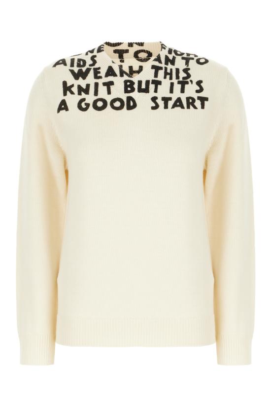 25SS MM6 메종마르지엘라 스웨터 S62HN0005M13122 001S OFF WHITE BLACK