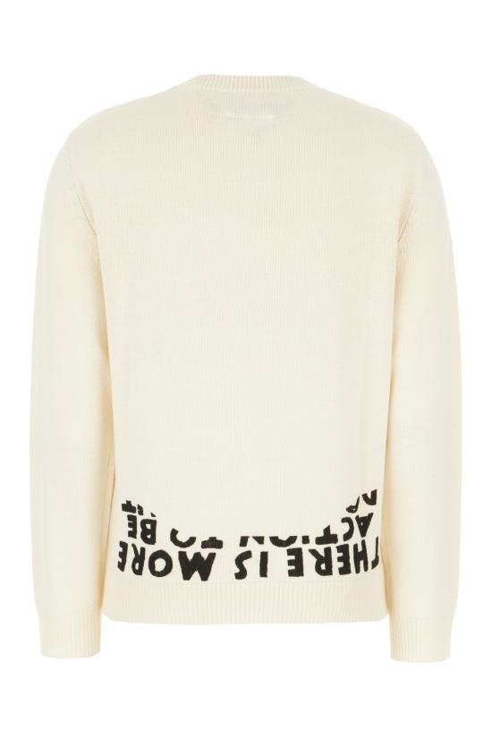 25SS MM6 메종마르지엘라 스웨터 S62HN0005M13122 001S OFF WHITE BLACK - MM6 MAISON MARGIELA