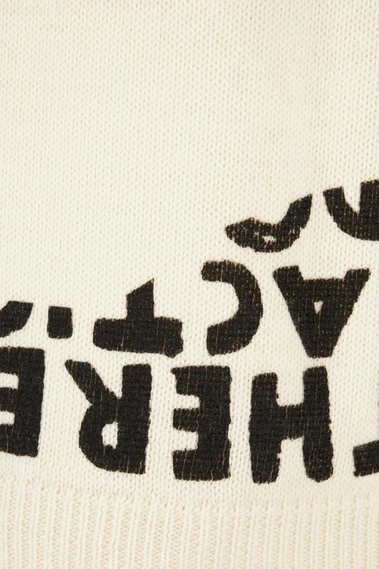 25SS MM6 메종마르지엘라 스웨터 S62HN0005M13122 001S OFF WHITE BLACK - MM6 MAISON MARGIELA