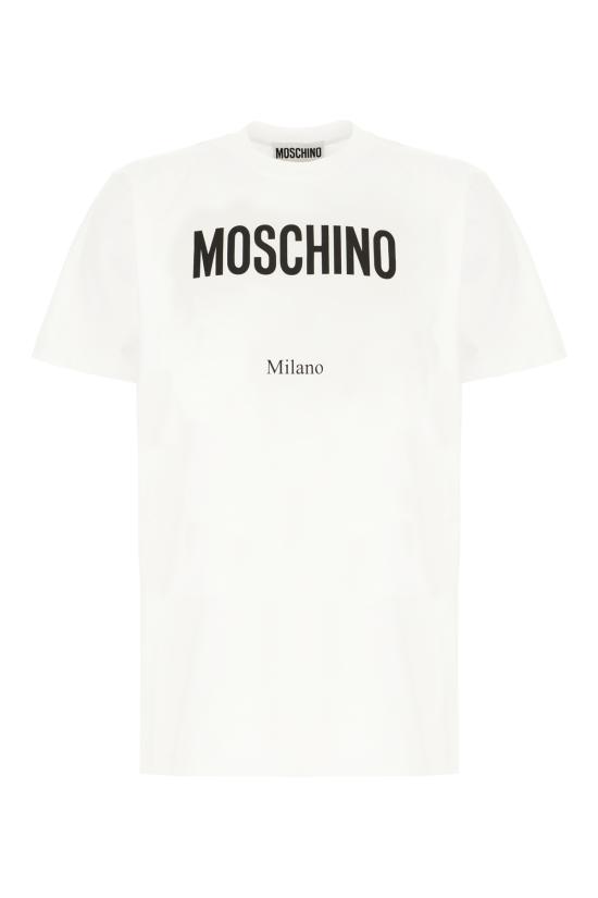 25FW 모스키노 반팔 티셔츠 07135241 1001 FANTASIA BIANCO